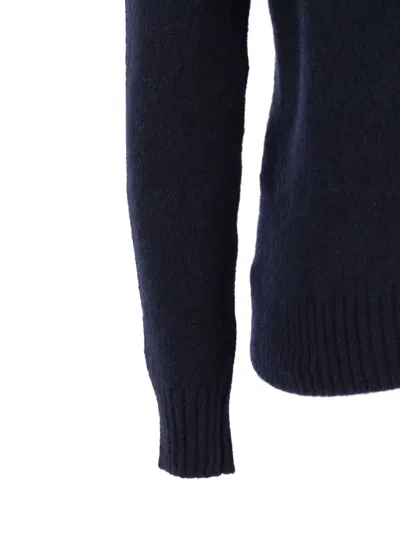Filippo De Laurentiis Ribbed-trim Sweater In Blue