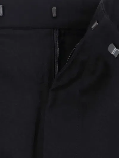 Cruna Straight-leg Black Trousers With Tailored Fit In Black