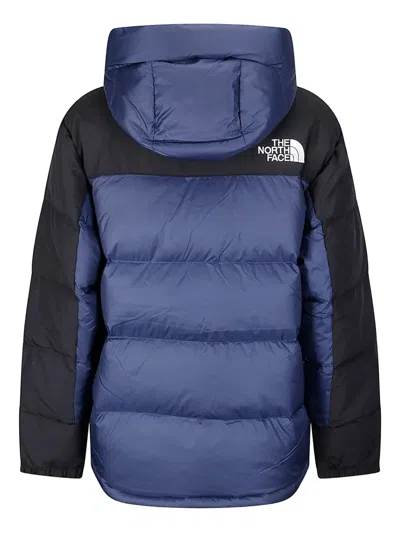 The North Face Mens Navy Himalayan Hooded Shell-down Parka In Blue