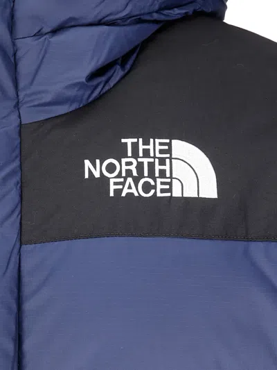 The North Face Mens Navy Himalayan Hooded Shell-down Parka In Blue