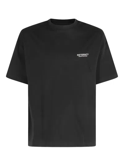 Reternity Logo-detail T-shirt In Black