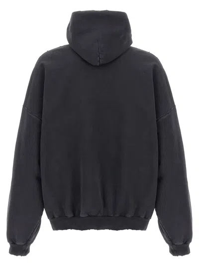 Balenciaga '3b Liquefied' Hoodie In Black