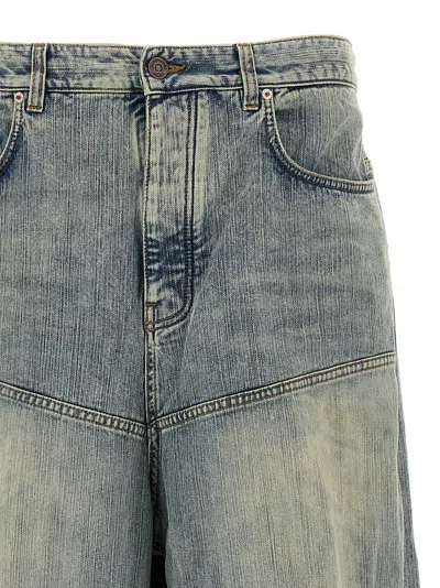 Balenciaga George V Baggy Jeans In Blue