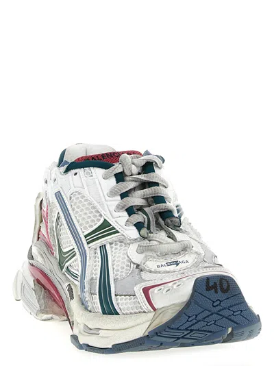 Balenciaga Runner Low-top Nylon And Mesh Sneakers In Multi