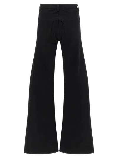 Balenciaga Flared Leg Jeans With Pockets And Loops In Black