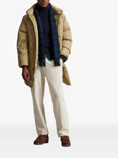 Polo Ralph Lauren Funnel-neck Coat In Nude