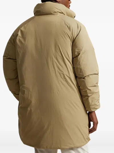 Polo Ralph Lauren Funnel-neck Coat In Nude