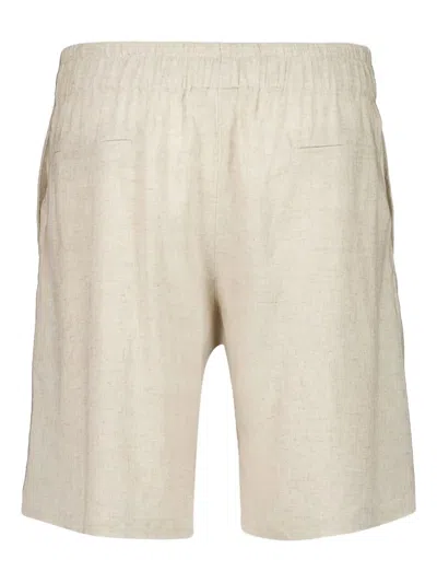 Spiritum Tulum Drawstring-fastening Bermuda Shorts In Neutral
