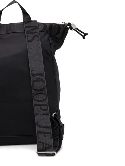 Joop Logo-detail Top-zip Backpack In Black