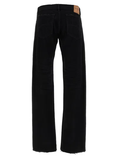 Balenciaga Low Waist Jeans In Black