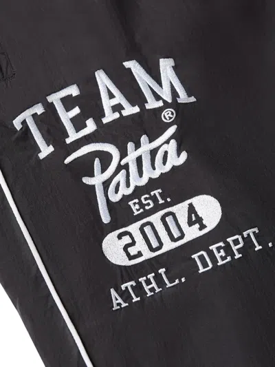 Patta Logo-embroidery Pants In Black
