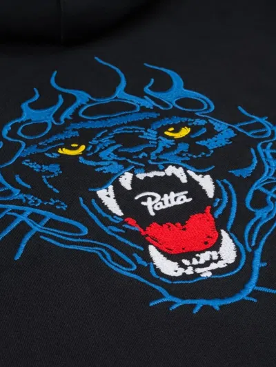 Patta Logo-print Hoodie In Black