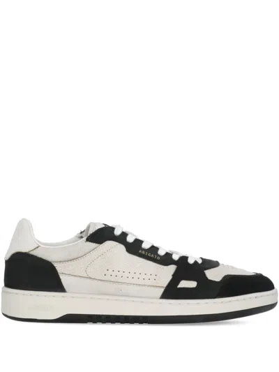 Axel Arigato Dice Lo Black And Beige Two-tone Sneakers In Calf Leather Man In Multi