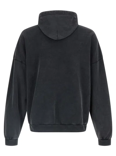 Balenciaga Hooded Sweatshirt Featuring Kangaroo Pocket In Black
