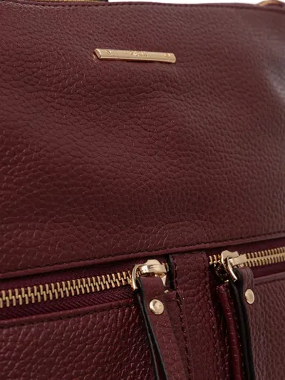 Geox Front-zip Top-handle Backpack In Burgundy