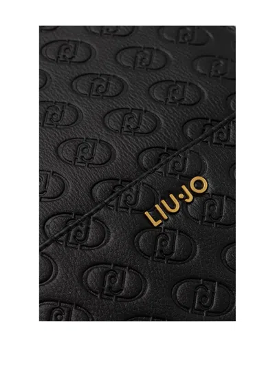 Liu •jo Debossed-logo Backpack In Black