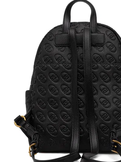 Liu •jo Debossed-logo Backpack In Black