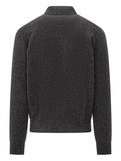 Filippo De Laurentiis Button-fastening Knitted Shirt In Gray