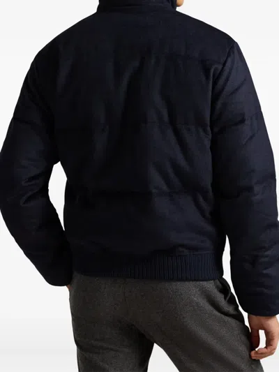 Polo Ralph Lauren Quilted Bomber Jacket In Blue