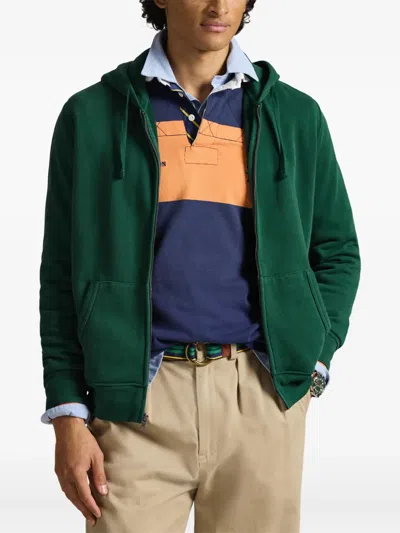 Polo Ralph Lauren Zip-up Hoodie In Green