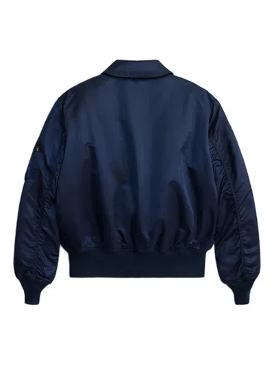 Alpha Industries Cwu 45/p Bomber Jacket In Blue