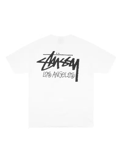 Stussy Logo T-shirt In Gray