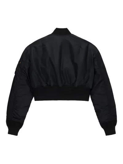 Alpha Industries Ma-1 Flight Bomber Jacket In Black