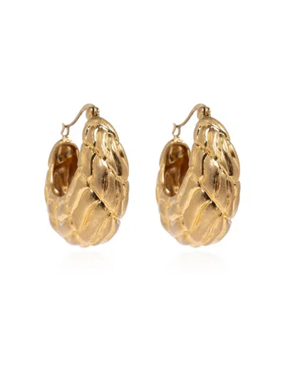 Cult Gaia Farina Hoop Earrings In Gold