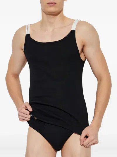 Dsquared2 X Magliano Double-strap Tank Top In Black