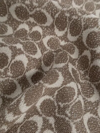 Coach Logo-pattern Scarf In Brown