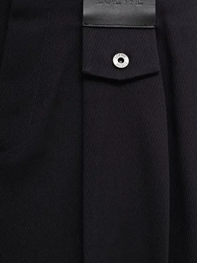 Loewe Pleat-detail Trousers In Black