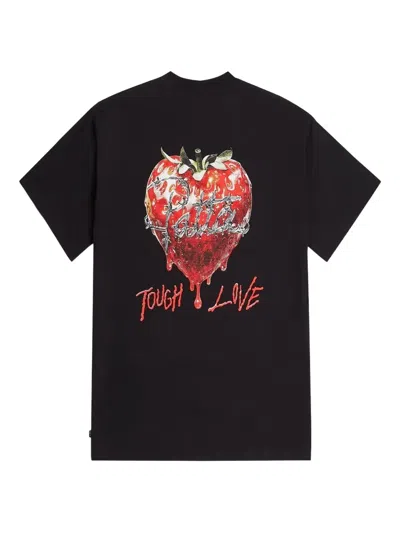 Patta Strawberry-graphic T-shirt In Black