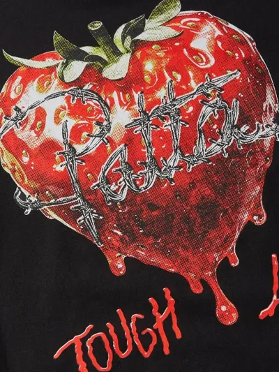 Patta Strawberry-graphic T-shirt In Black