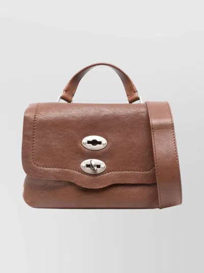Zanellato Mini Leather Handbag Adjustable Strap In Brown