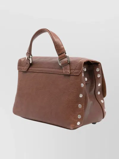 Zanellato Mini Leather Handbag Adjustable Strap In Brown