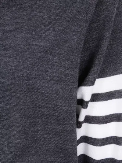 Thom Browne Classic V Neck Cardigan In Fine Merino Wool With 4 Bar Stripes Clothing In Animal Print
