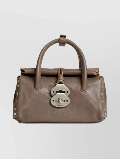 Zanellato Dotta Tabacco Baby Small Leather Handbag