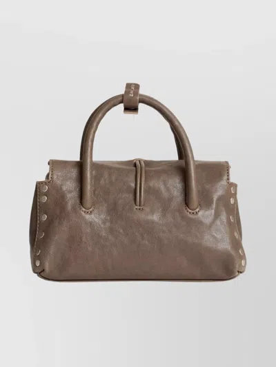 Zanellato Dotta Tabacco Baby Small Leather Handbag