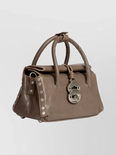 Zanellato Dotta Tabacco Baby Small Leather Handbag