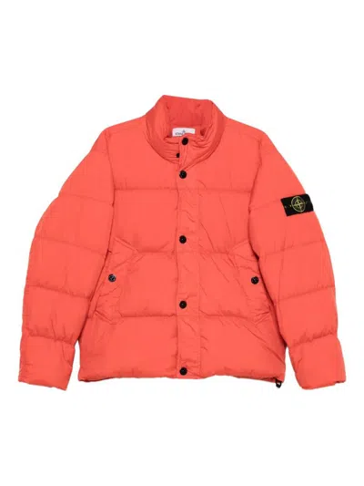 Stone Island Down Jacket In Lightweight Recycled Nylon Reps Jackets Red In Red