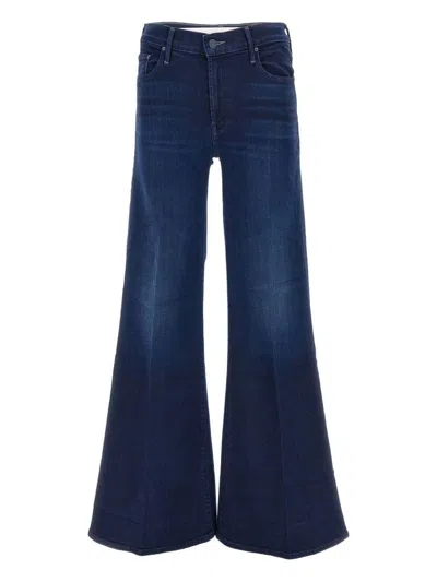 Mother The Twister Sneak High-rise Flared Jeans In Blue