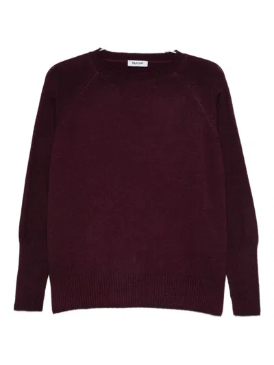 Base Wool Crewneck Sweater In Purple