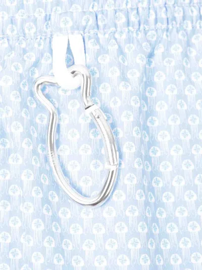 Fedeli Jellyfish Print Swimsuit In Blue