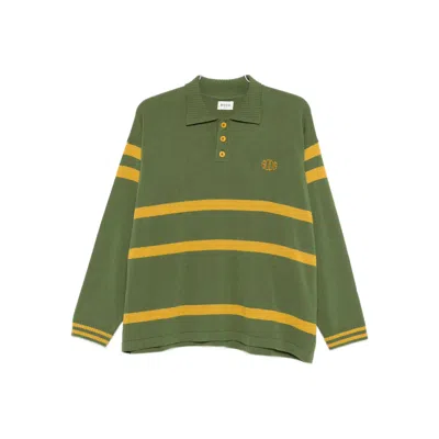 Bode Regis Polo Shirt In Green