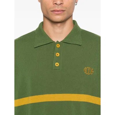 Bode Regis Polo Shirt In Green