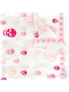 Alexander Mcqueen Klassisches Skull-foulard Aus Seidenchiffon In Pink