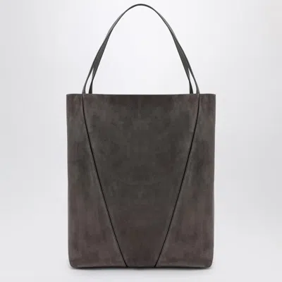 Chloé Spacious Tote Bag Featuring Chain Detail In Gray