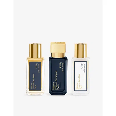 Maison Francis Kurkdjian 3-pc. Oud Satin Mood Eau De Parfum Ritual Gift Set In Transparent