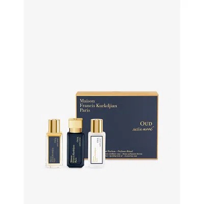 Maison Francis Kurkdjian 3-pc. Oud Satin Mood Eau De Parfum Ritual Gift Set In Transparent