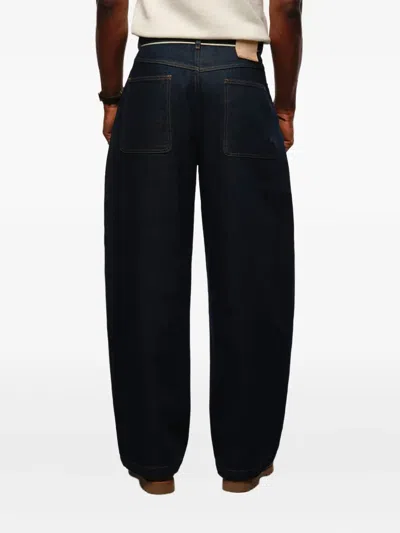 Aboutblank Felled-seam Wide-leg Jeans In Blue